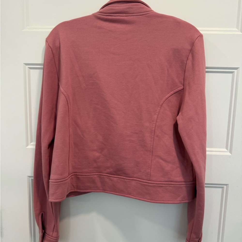 Cotton LuLaRoe Women's Mauve Leather Jacket large - Picture 11 of 11